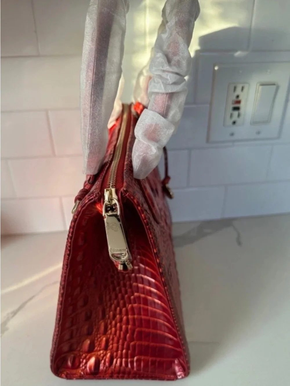 Brahmin small Caroline radiant red Melbourne